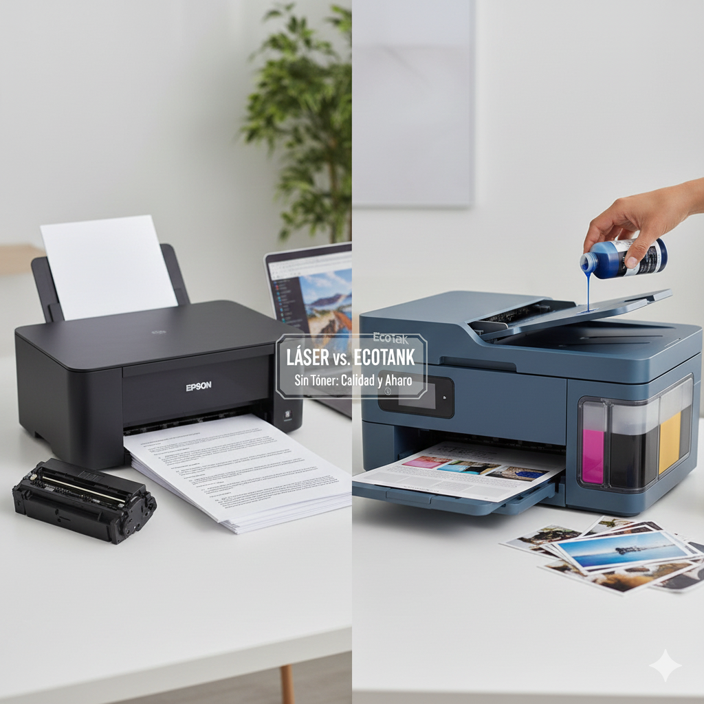 Ejemplo de impresora sin toner