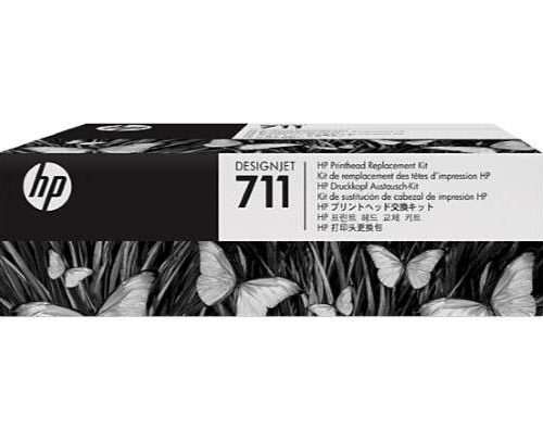HP 711 Cabezal de Impresion Original + Pack de 4 Cartuchos de Tinta - C1Q10A